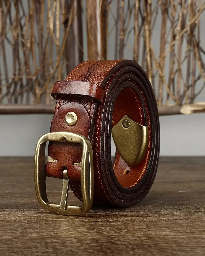 Vadim - Textured Leather Belt