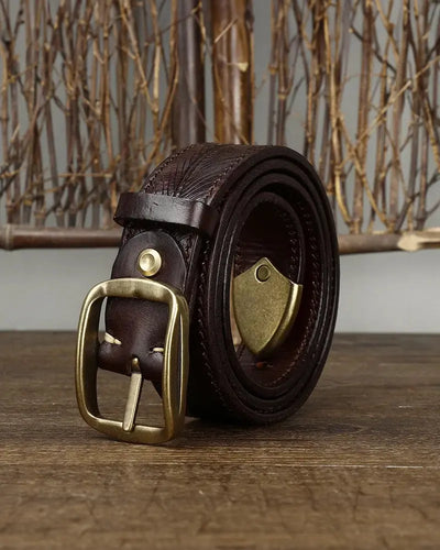 Vadim - Textured Leather Belt