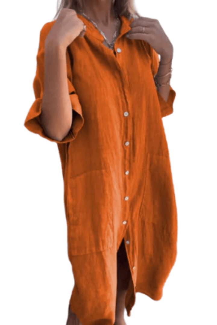 Elodie | Sunset Shirt Dress