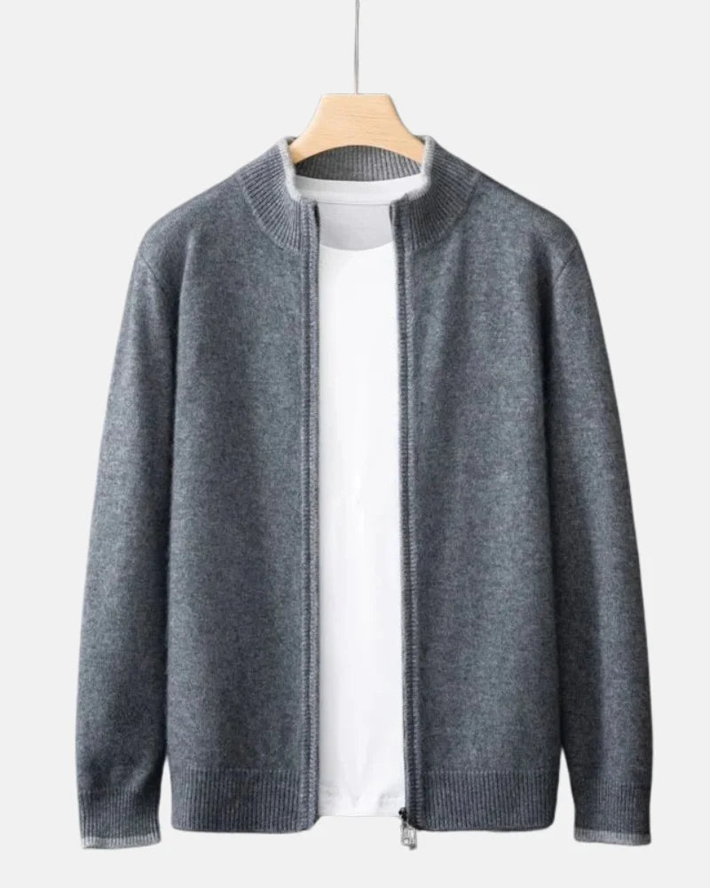 Zip-Up Cashmere Jacket