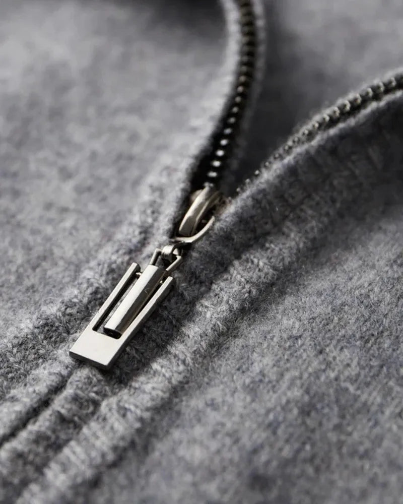 Zip-Up Cashmere Jacket