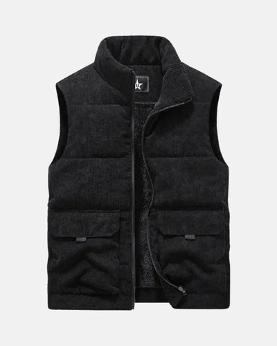 Rafael Soft Velour Corduroy Vest