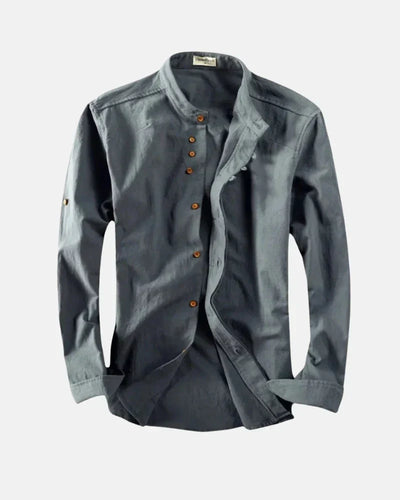 Kenji - Casual Stand Collar Shirt