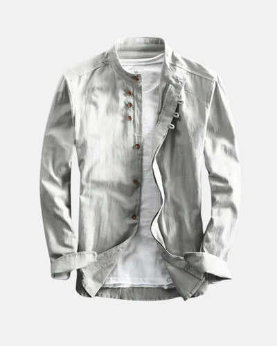 Kenji - Casual Stand Collar Shirt