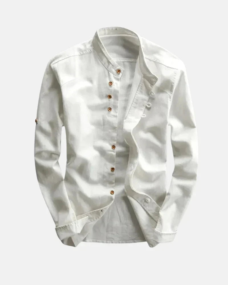 Kenji - Casual Stand Collar Shirt