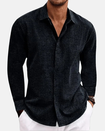 Benji - Long Sleeve Cotton Linen Shirt