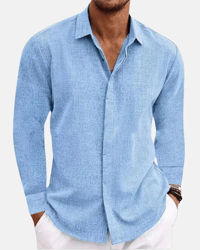 Benji - Long Sleeve Cotton Linen Shirt