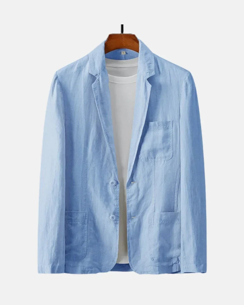 Minimalist Linen Blazer