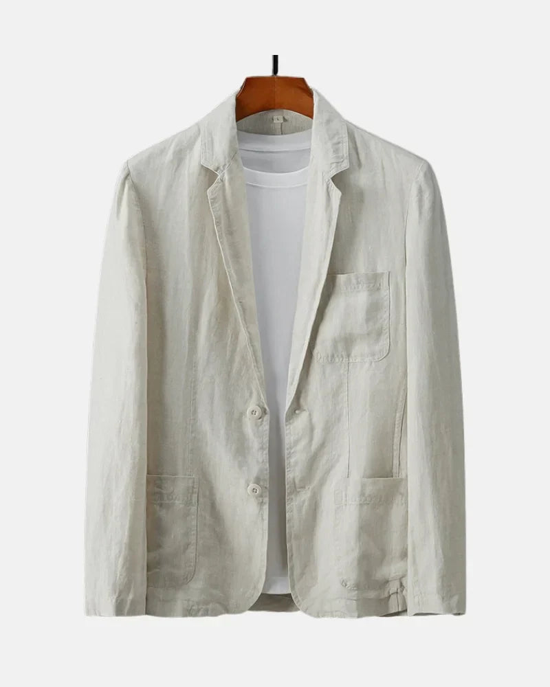 Minimalist Linen Blazer