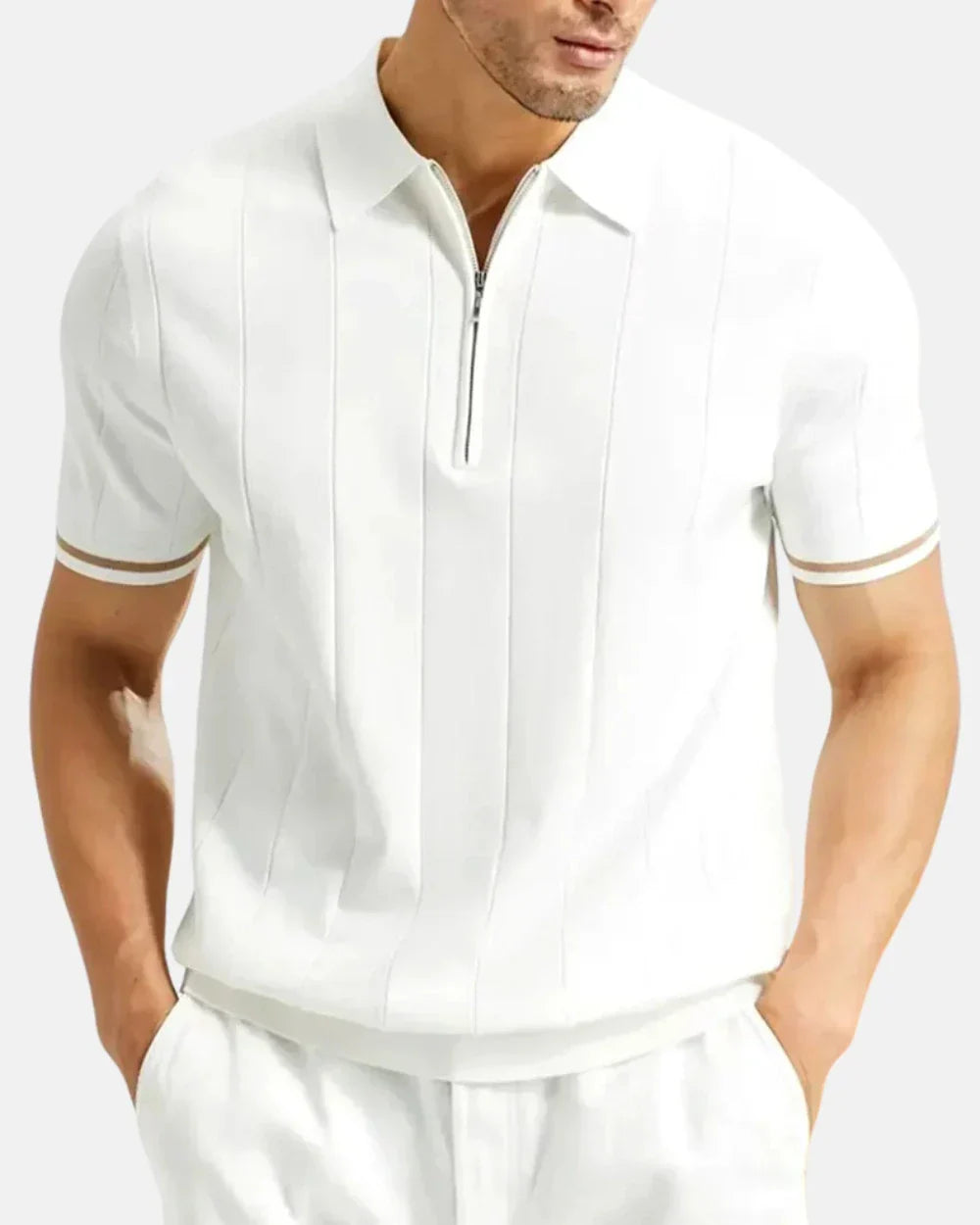 Santino - Modern Zip-Up Polo