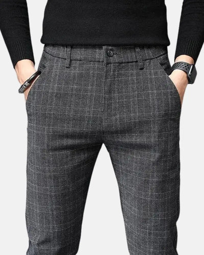 Joss - Plaid Business Trousers