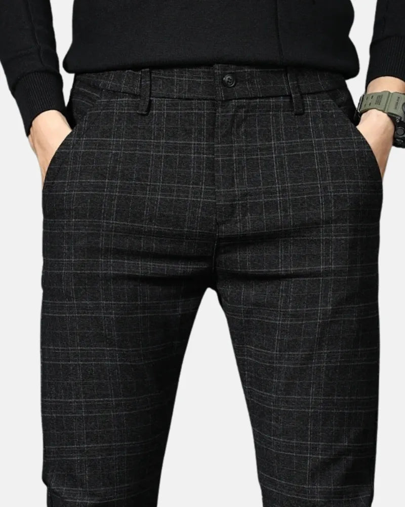 Joss - Plaid Business Trousers