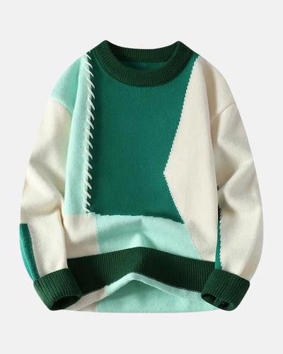 Cormac- Colorblock Pullover Sweater