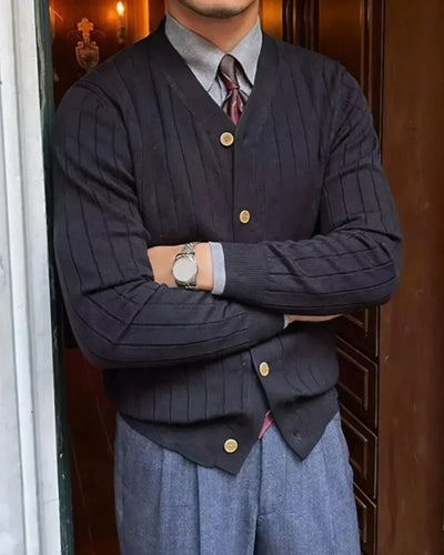 Shelton - Knit Ribbed Cardigan