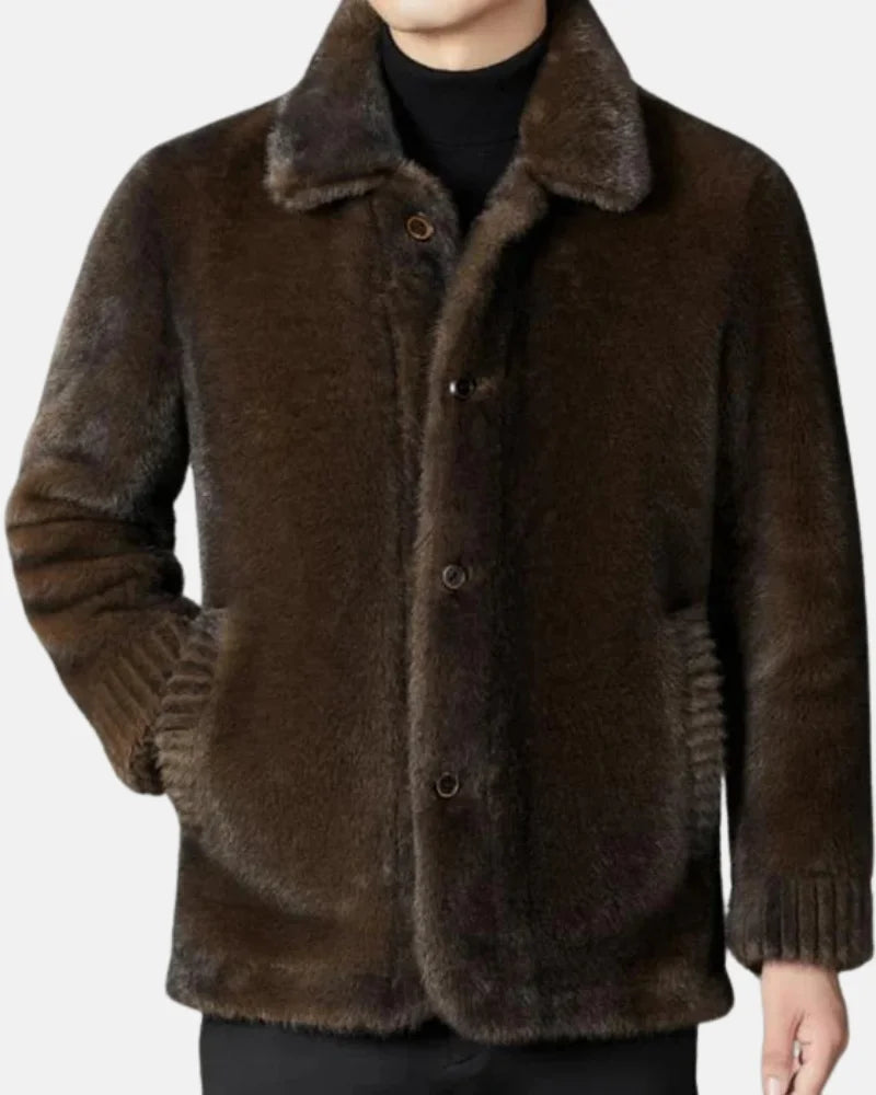 Percy - Reversible Mink Wool Coat