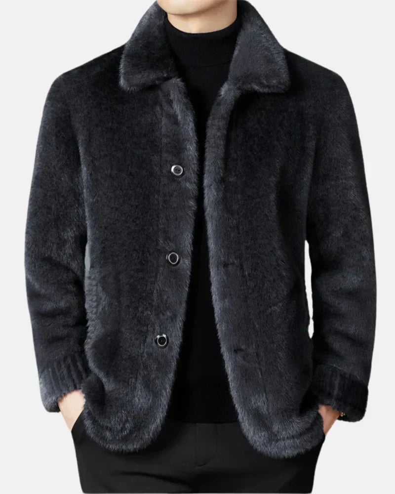 Percy - Reversible Mink Wool Coat