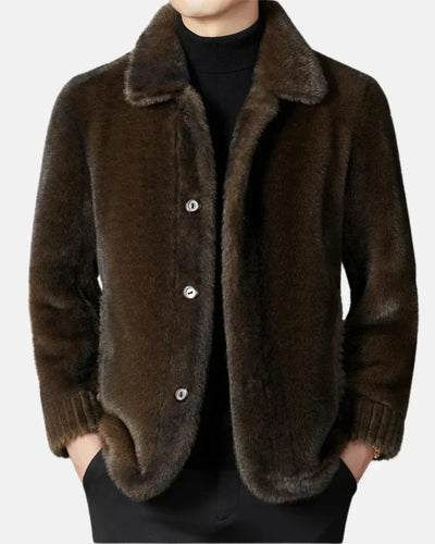 Percy - Reversible Mink Wool Coat