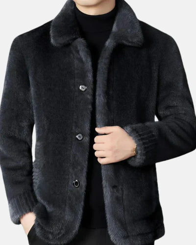 Percy - Reversible Mink Wool Coat