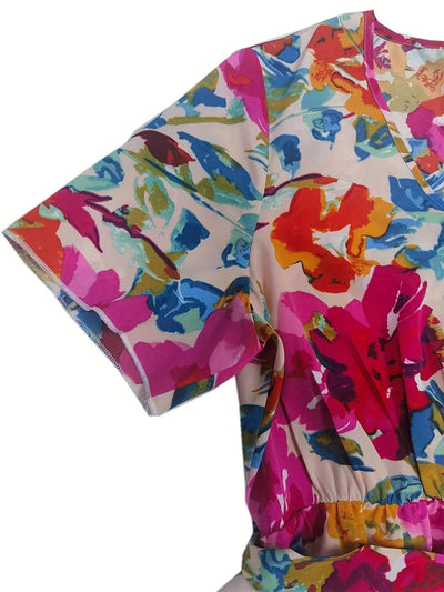 Lindsay - Radiant Floral Wrap Dress