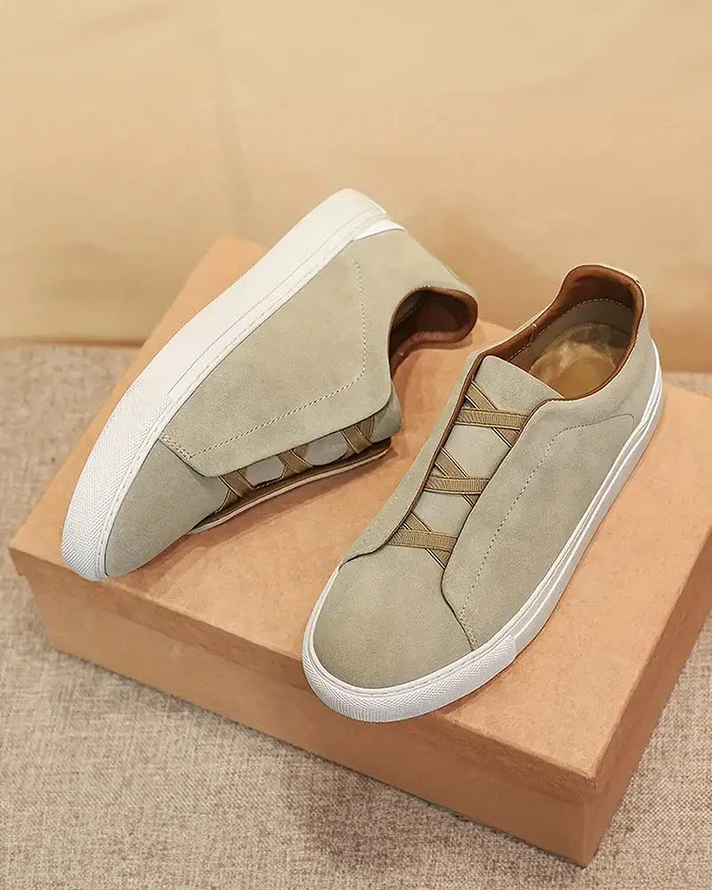 Larkin - Suede Lace-Up Sneakers