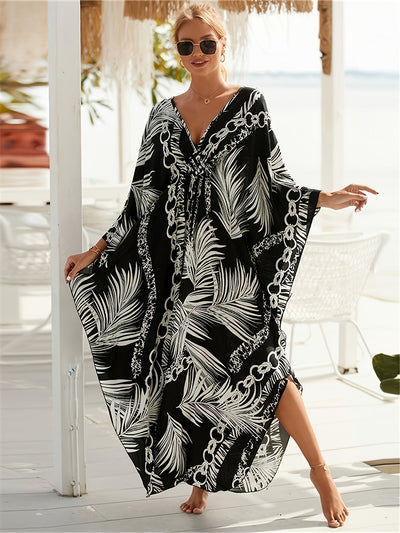 Sienna - Luxe Chain Print Kaftan Dress