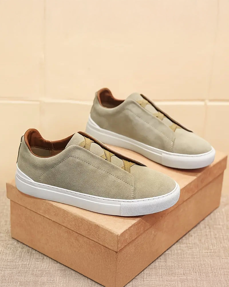Larkin - Suede Lace-Up Sneakers