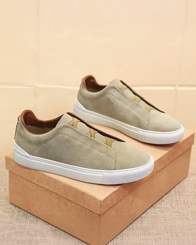 Larkin - Suede Lace-Up Sneakers