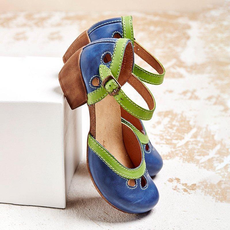 Amalia - Orthopaedic sandals with low heel