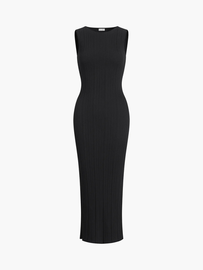 Effortless Lines Ribbed Dress