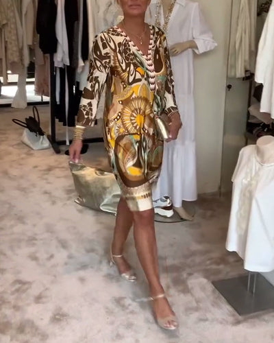 Carissa - Retro Printed Dress