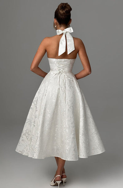 Ara | Midi dress with halter neckline