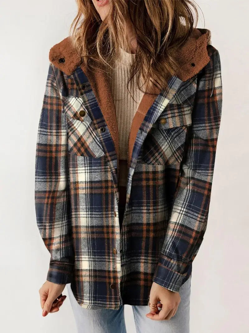 Woolie | Cozy Plaid Fleece-Lined Jacket