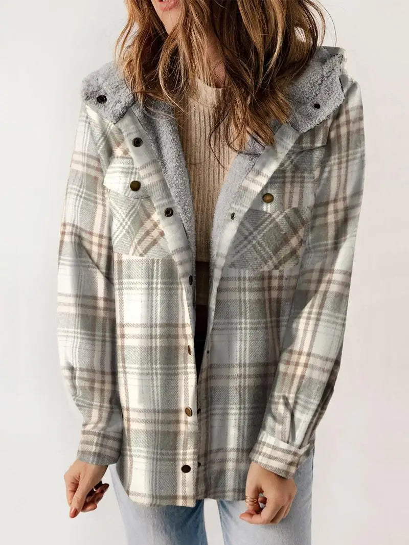 Woolie | Cozy Plaid Fleece-Lined Jacket