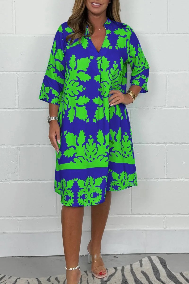 Ember | Palm Glow Dress – Printed Dress