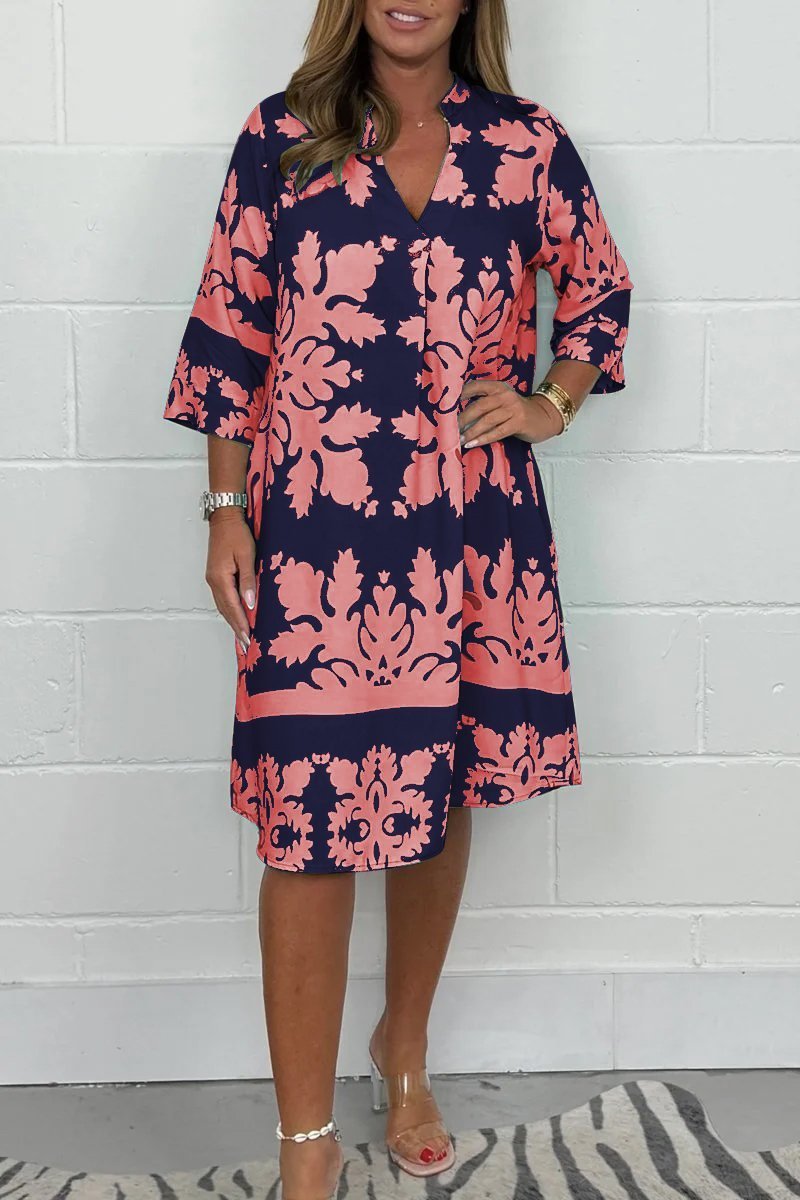 Poppy | Coral Bloom Dress – Printed Dress