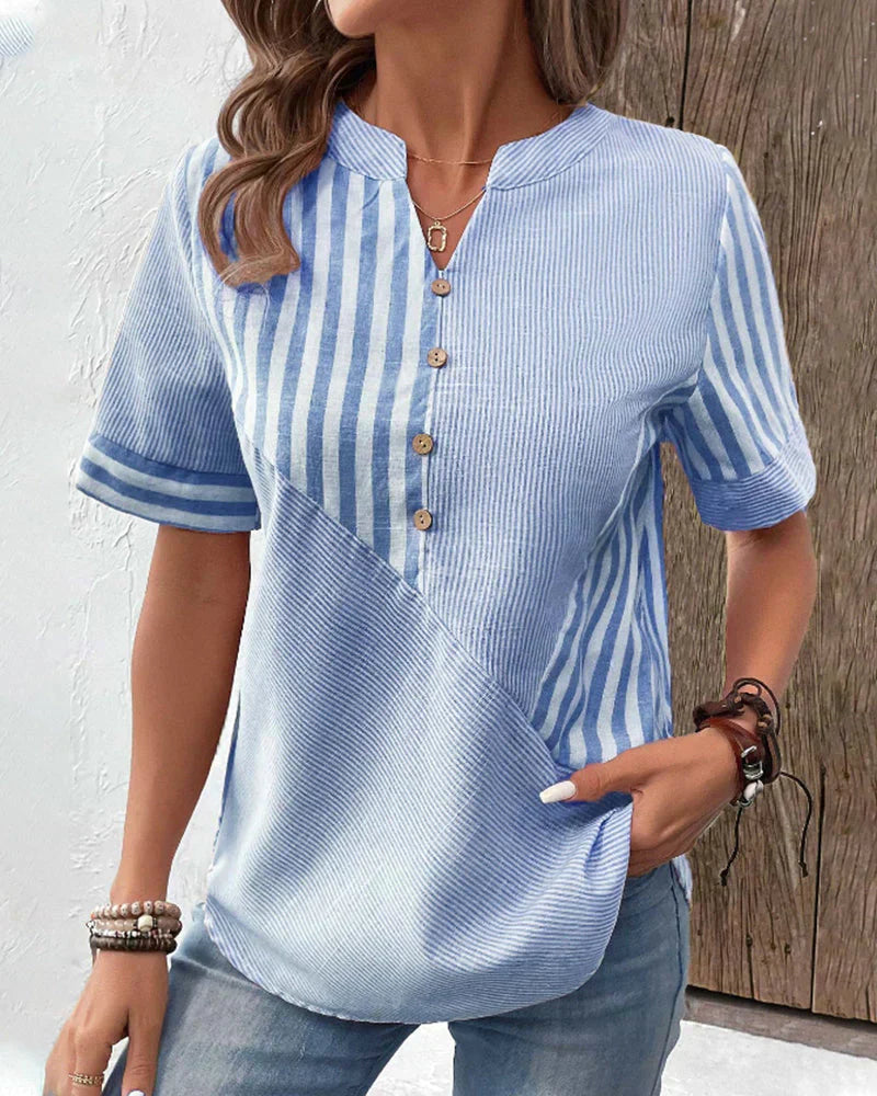 Sandra | Classic Striped Top