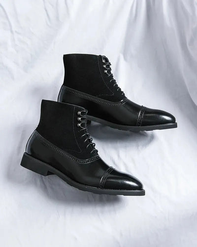 Barrett - Lace-Up Leather Booties