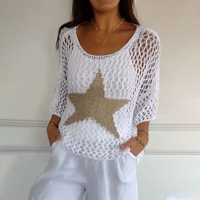 Jiah | Starry Knit Top
