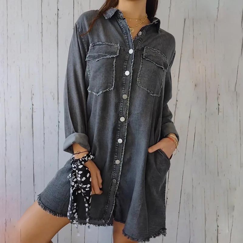 Deandra | Oversized Denim Shirt