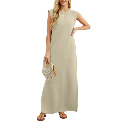 Yllona - Sleeveless Casual Maxi Dress