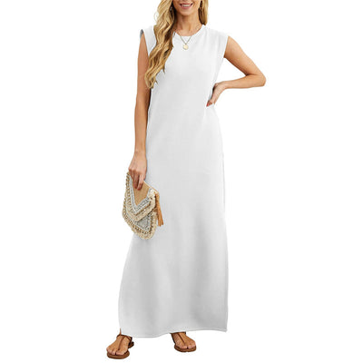 Yllona - Sleeveless Casual Maxi Dress