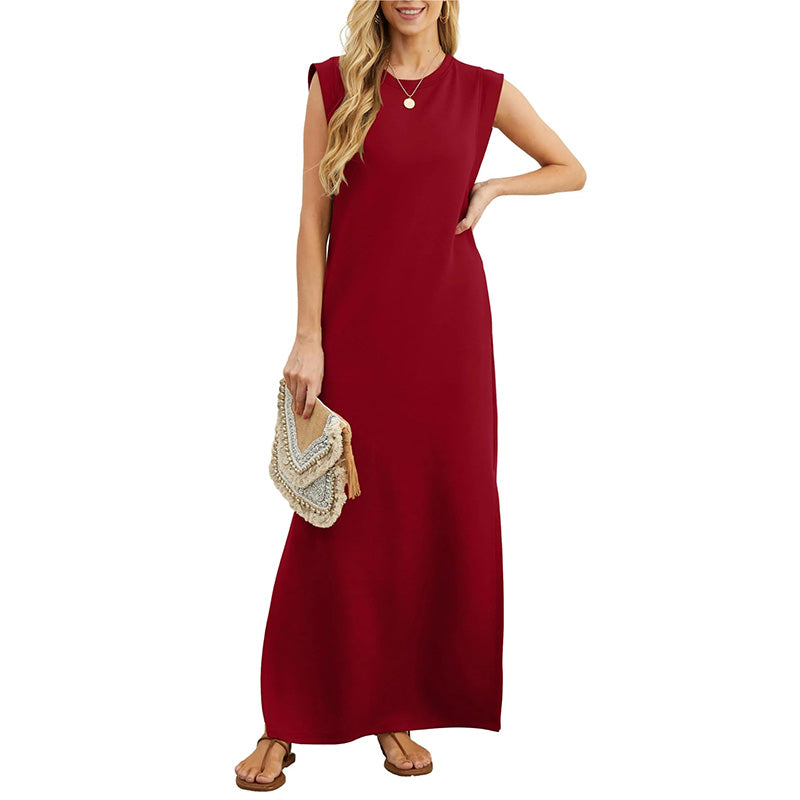 Yllona - Sleeveless Casual Maxi Dress