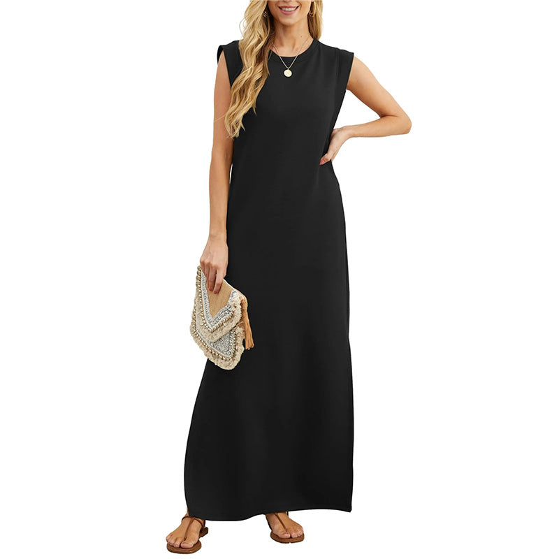 Yllona - Sleeveless Casual Maxi Dress
