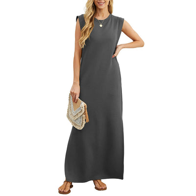 Yllona - Sleeveless Casual Maxi Dress
