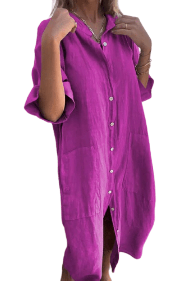 Kaia | Wildberry Shirt Dress