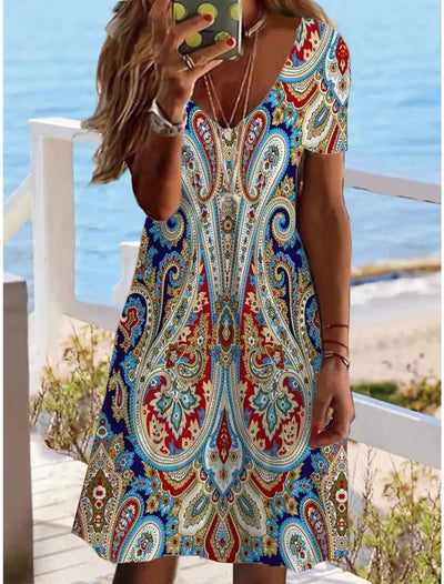 Lavinia - Tropical Printed Dress